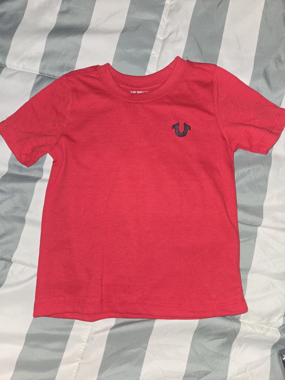 Brand New True Religion Red Kids Logo Short Sleeve Tee